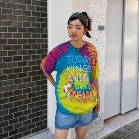 SNOOPY KINGS DOMINION タイダイTシャツ