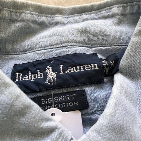 RALPH LAUREN デニムボタンダウンシャツ  BIG SHIRT