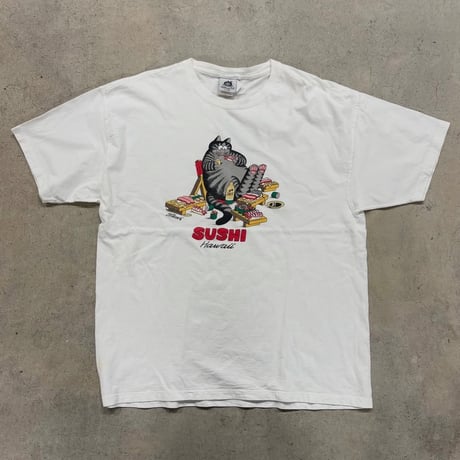 クリバンキャット SUSHI Hawaii プリントTシャツ