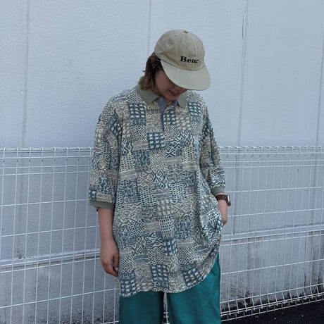 BUGLE BOY COMPANY 総柄ポロシャツ
