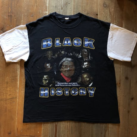 BLACK偉人系Tシャツ
