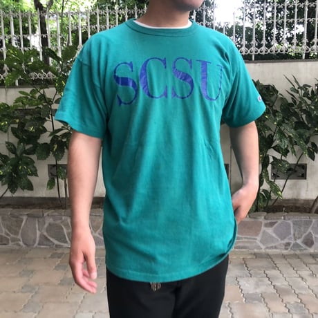 90's USA製CHAMPION カレッジプリントTシャツ　XL