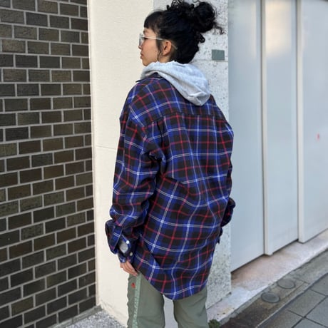 90s GAP チェック柄ライトネルシャツ