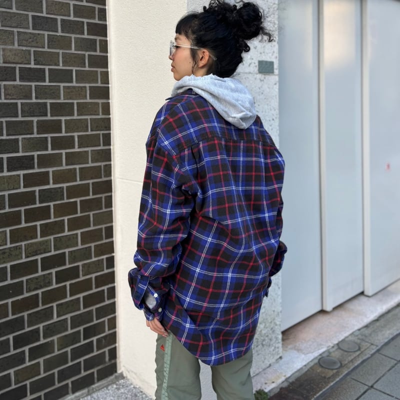 90s GAP チェック柄ライトネルシャツ | CUSTOM FEVER