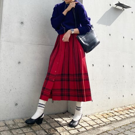 USA製プリーツウールスカート