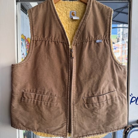 USA製 80's Carhartt ボアベスト L