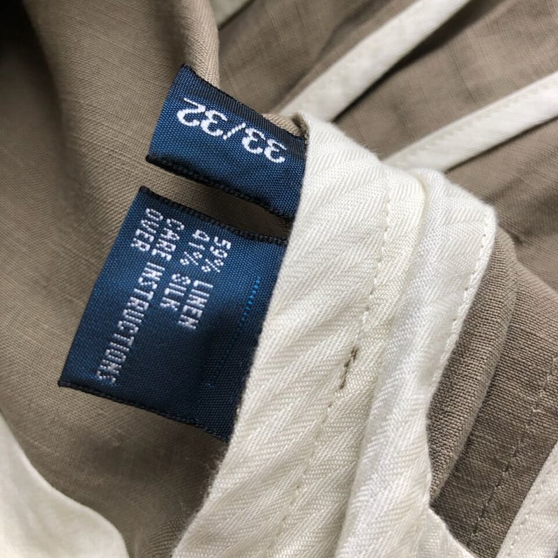 Polo by Ralph Lauren リネン×シルクパンツ W33×L32 | CUSTO Polo by Ralph Lauren リネン×シルクパンツ W33×L32 | CUSTO