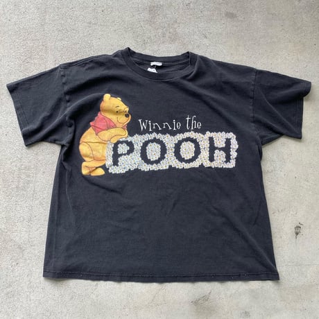プーさんフラワーTシャツ
