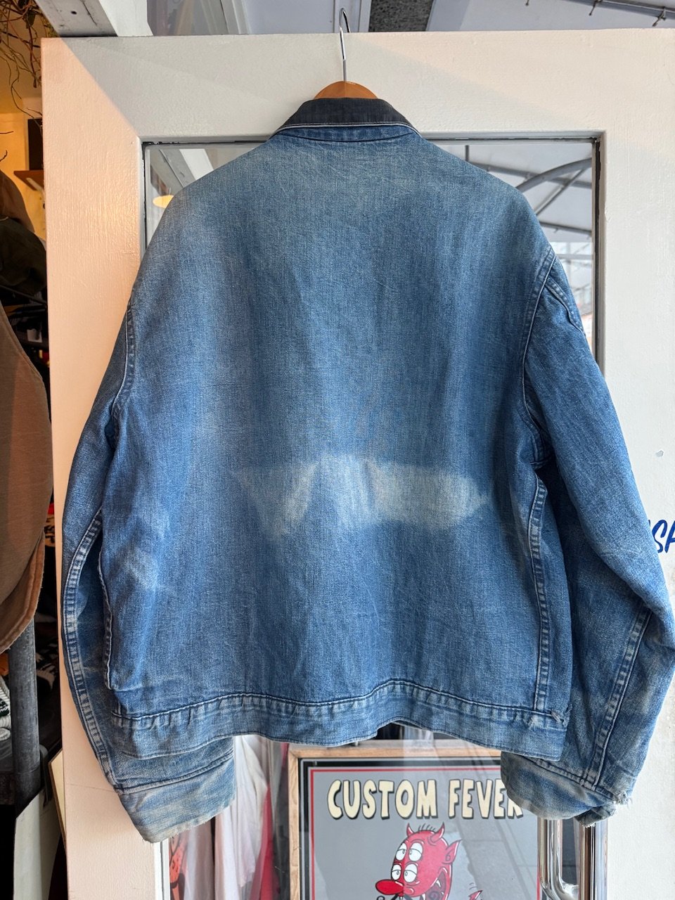 70s 80s usa製 SEARS ワークジャケット　エロ　袖プリ　ドラゴン 70's SEARSデニムワークジャケット | CUSTOM FEVER