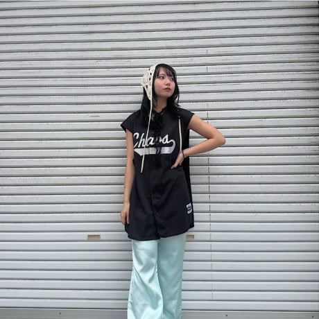 majestic メッシュベースボールシャツ