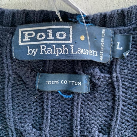 POLOケーブルニットベスト