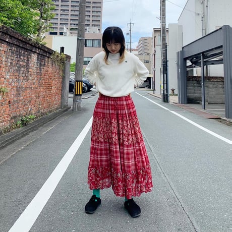 切り替えデザインスカート