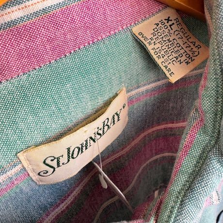 90's ST JOHN'S BAY ストライプシャツ