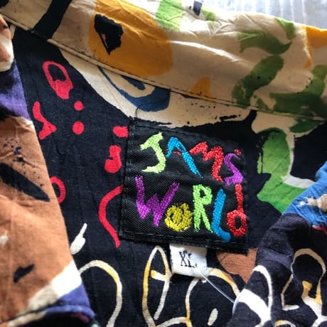 JAMS WORLD総柄シャツ XL