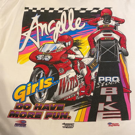 USA製レーシングカー両面プリントTシャツ