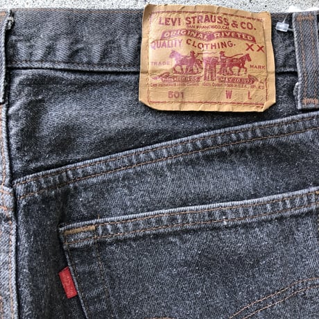 USA製 Levi's501 W31×L32 先染めブラック