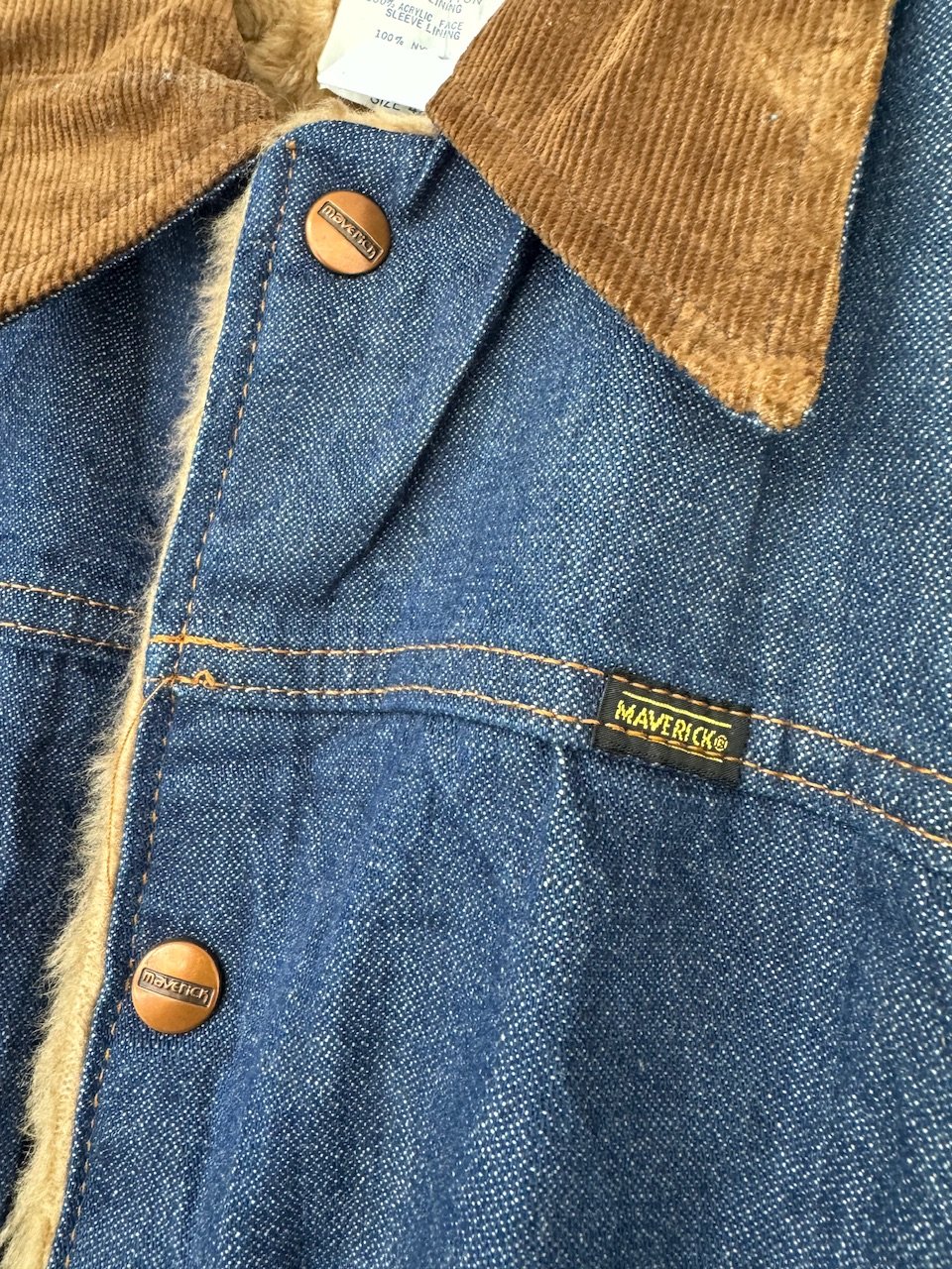 パルフェット ギンガムチェック＆デニム柄スイムウェア ブルー