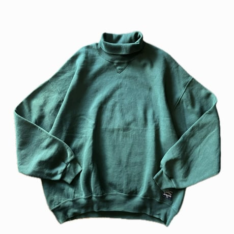 90's USA製RUSSELL 無地タートルネックスウェット