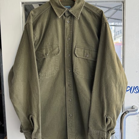 90's USA製 WOOLRICH長袖シャモアシャツ  M