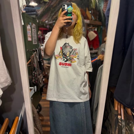 クリバンキャット SUSHI Hawaii プリントTシャツ