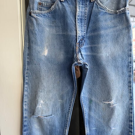 80'sUSA製 Levi's505  W32×L30 クラッシュデニム