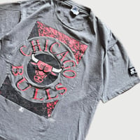 90's USA製 CHICAGO BULLS プリントT L