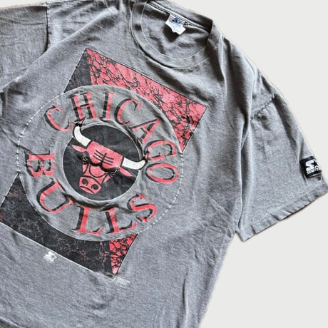 90's USA製 CHICAGO BULLS プリントT L