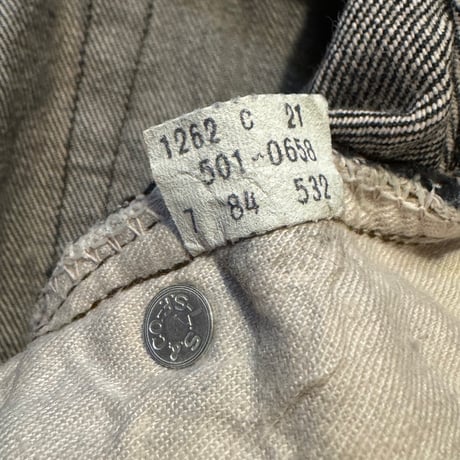 80's USA製 Levi's501 W30×L32 先染めブラック
