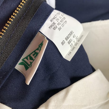 NOS!USA製 KEY ワークパンツW33×L30