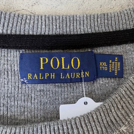 POLO RALPH LAUREN ロゴ入りコットンニット
