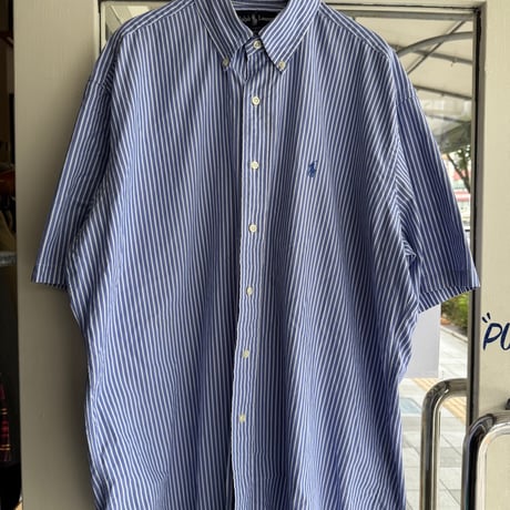 Ralph Lauren 半袖ストライプシャツ BLAKE L