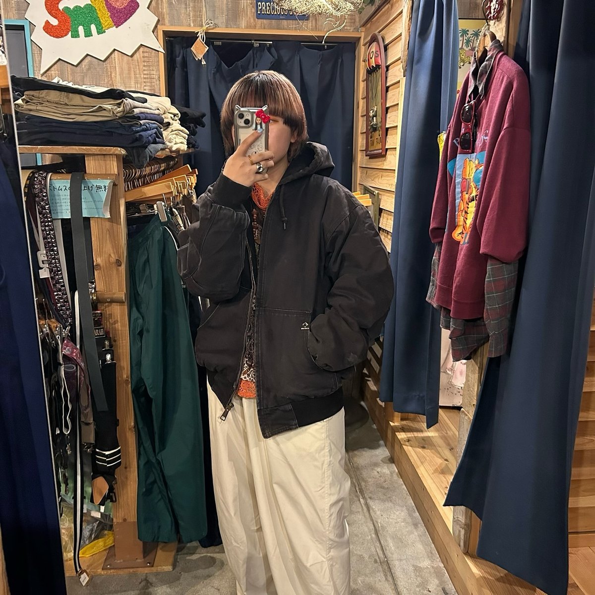 希少 DRI DUCK ダックジャケット フーディ 中綿 黒フェード L DRI-DUCK ダックパーカー | CUSTOM FEVER