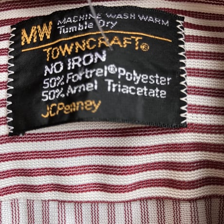 70's TOWN CRAFT半袖ストライプシャツ