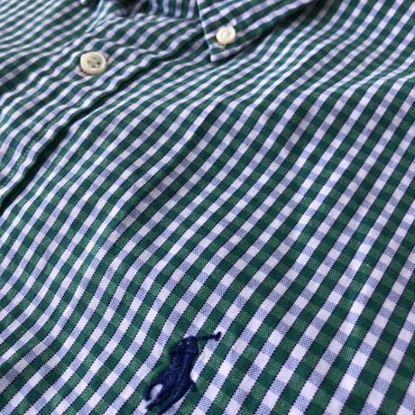 Ralph Lauren  半袖チェックシャツ L