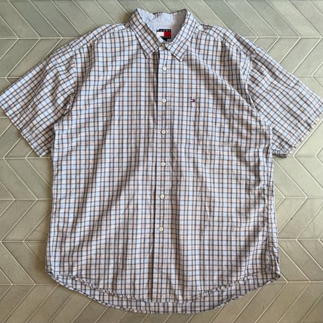 90s TOMMY HILFIGER チェックシャツ