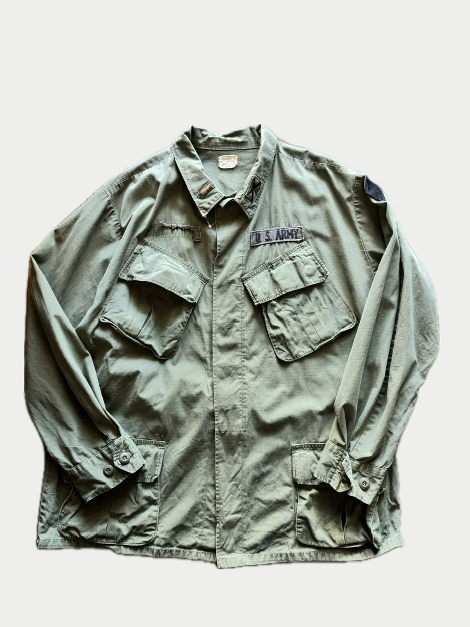 1969年製 U.S. ARMY ジャングルファティーグジャケット 4th リップス