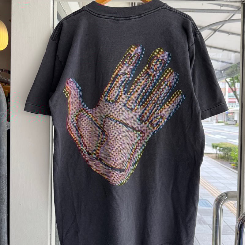 90s OP USA製　オールドサーフ　ヴィンテージ Tシャツ　霜降りカラー 古着 80s USA製 OP Ocean Pacific 魚×人 ポップ アート オールド