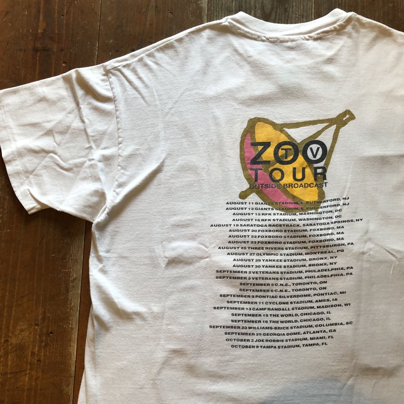 1992 U2 ZOO TV TOUR Tシャツ | CUSTOM FEVER