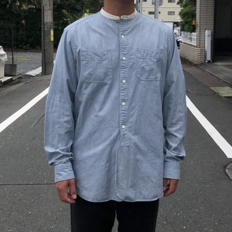 〝RRL〟 RALPH LAUREN バンドカラーシャツ  M