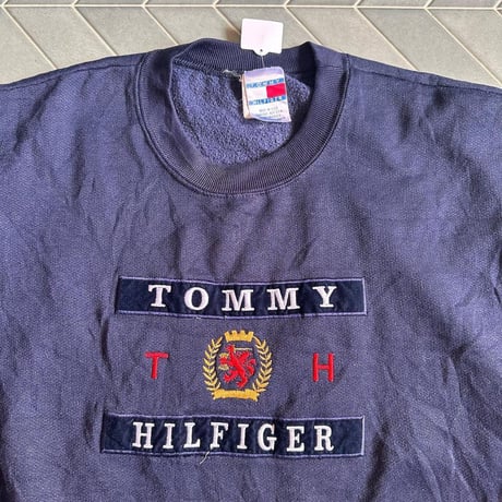 USA製 tommy hilfiger ロゴスウェット