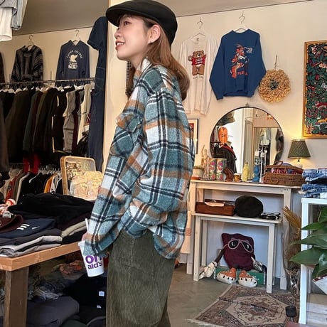 ウールチェックシャツ🧵
