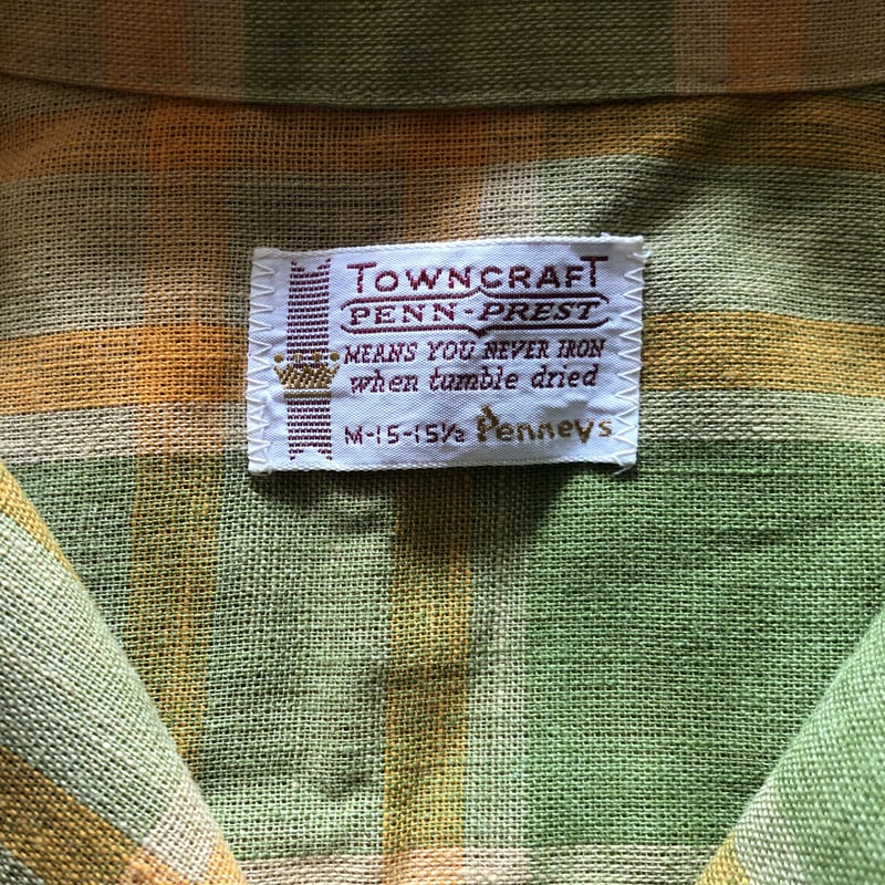 Towncraft オープンカラーシャツ　ヴィンテージ 70's TOWNCRAFT S/S オープンカラーシャツ - used&vintage box