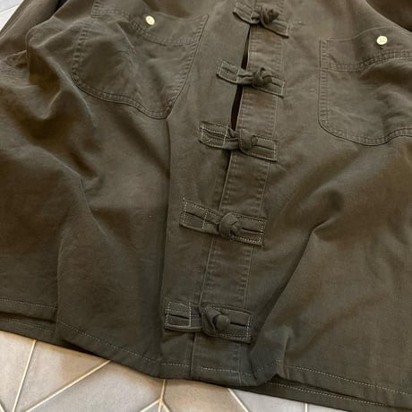 リメイクチャイナボタンシャツ XL