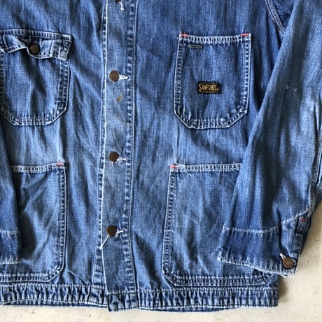 USA製  SANFORIZED デニムカバーオール