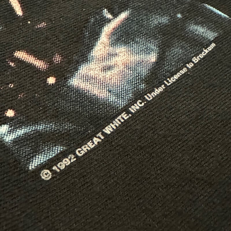 バンドTシャツ Great White 公認ジャパンツアー1990年Tシャツ 90's GREAT WHITE バンドTシャツ XL | CUSTOM FEVER