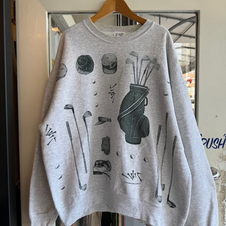 90's USA製プリントスウェット XL