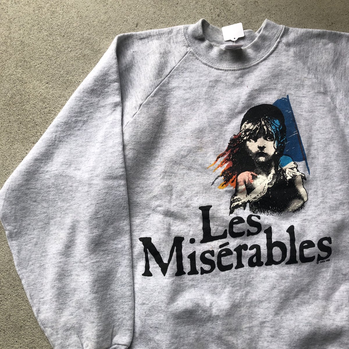 80s LesMisérables movie print sweat navy