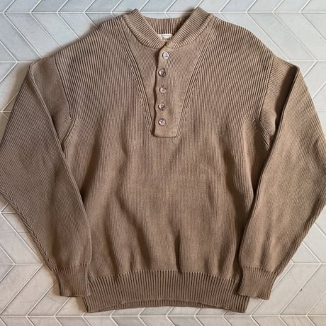 L.L.Bean ヘンリーネックニット