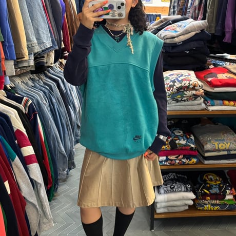 90s NIKE フリースプルオーバーベスト
