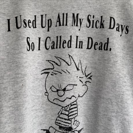 〜90's〝Calvin and Hobbes〟キャラスウェット XL
